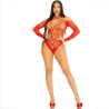 Leg Avenue - Corps Crothless Avec Rouge Brillant